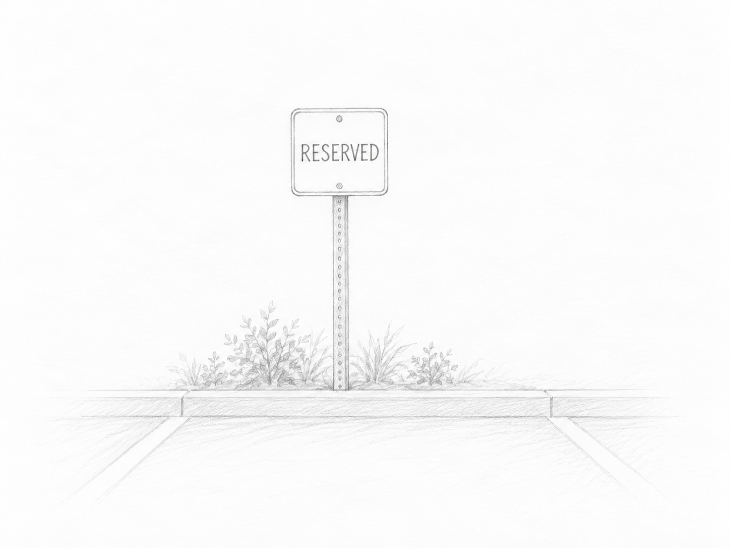 Reserved parking sign representing leadership privilege, management exceptions and workplace culture