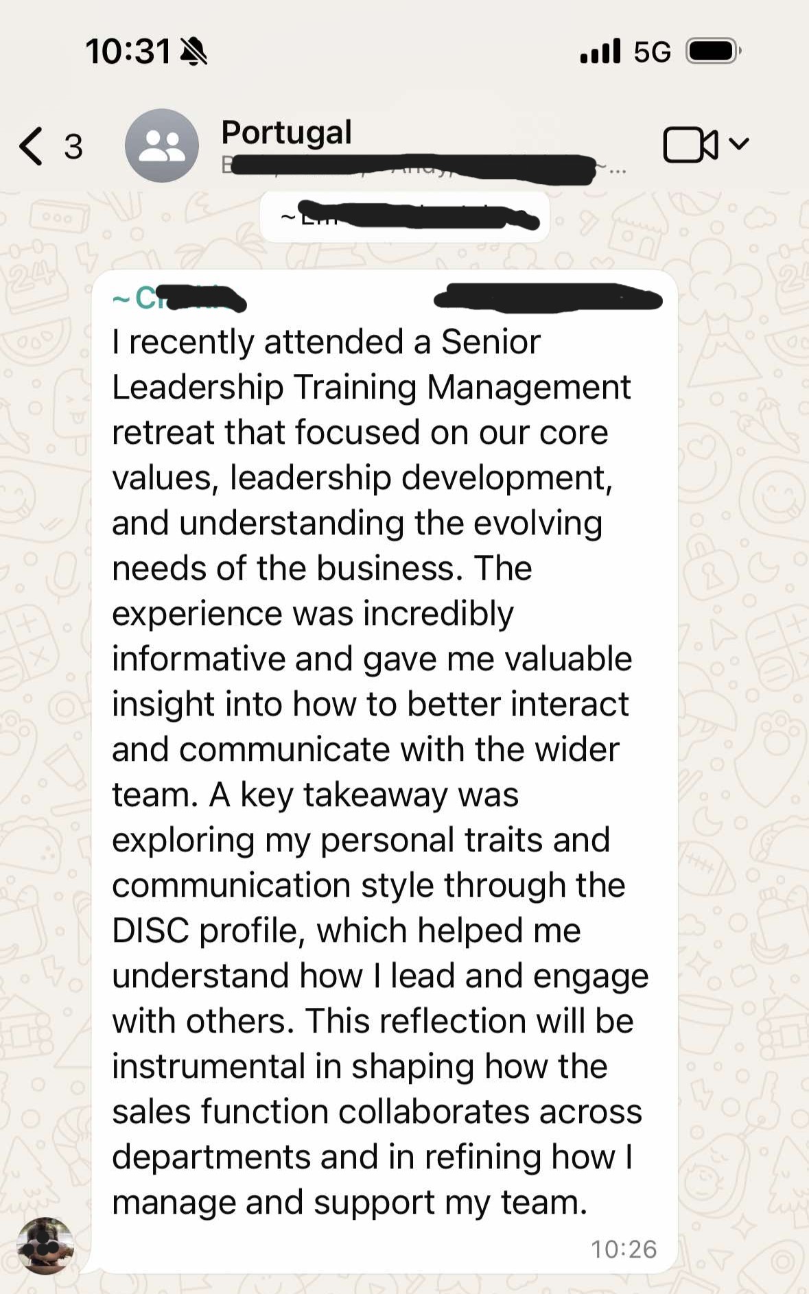 Retreat Feedback