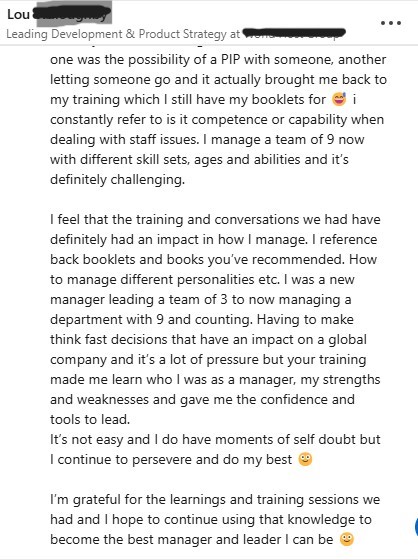 Lou feedback