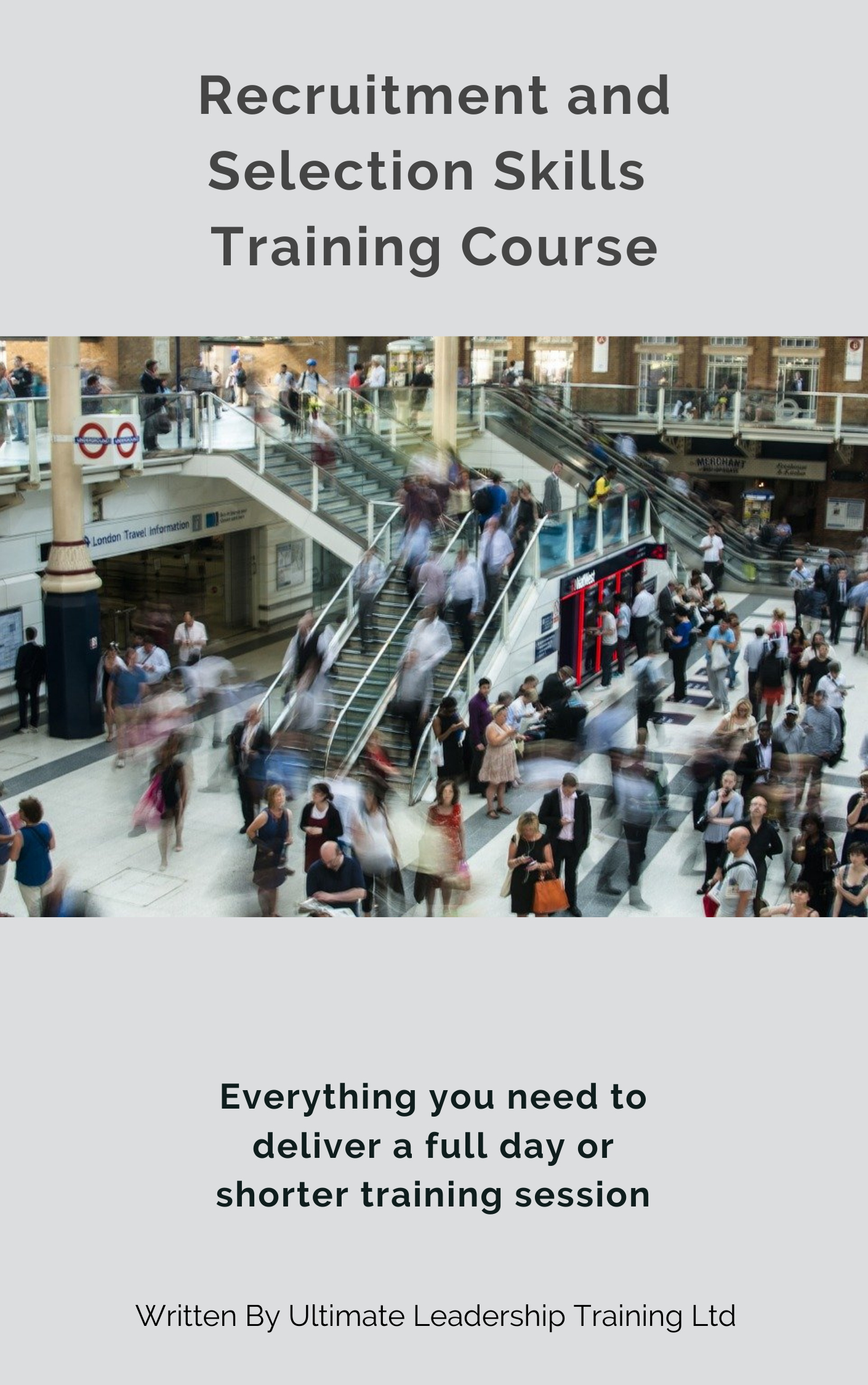Buy the recruitment and selection skills training course and deliver it yourself. Pre written successful training course for sale