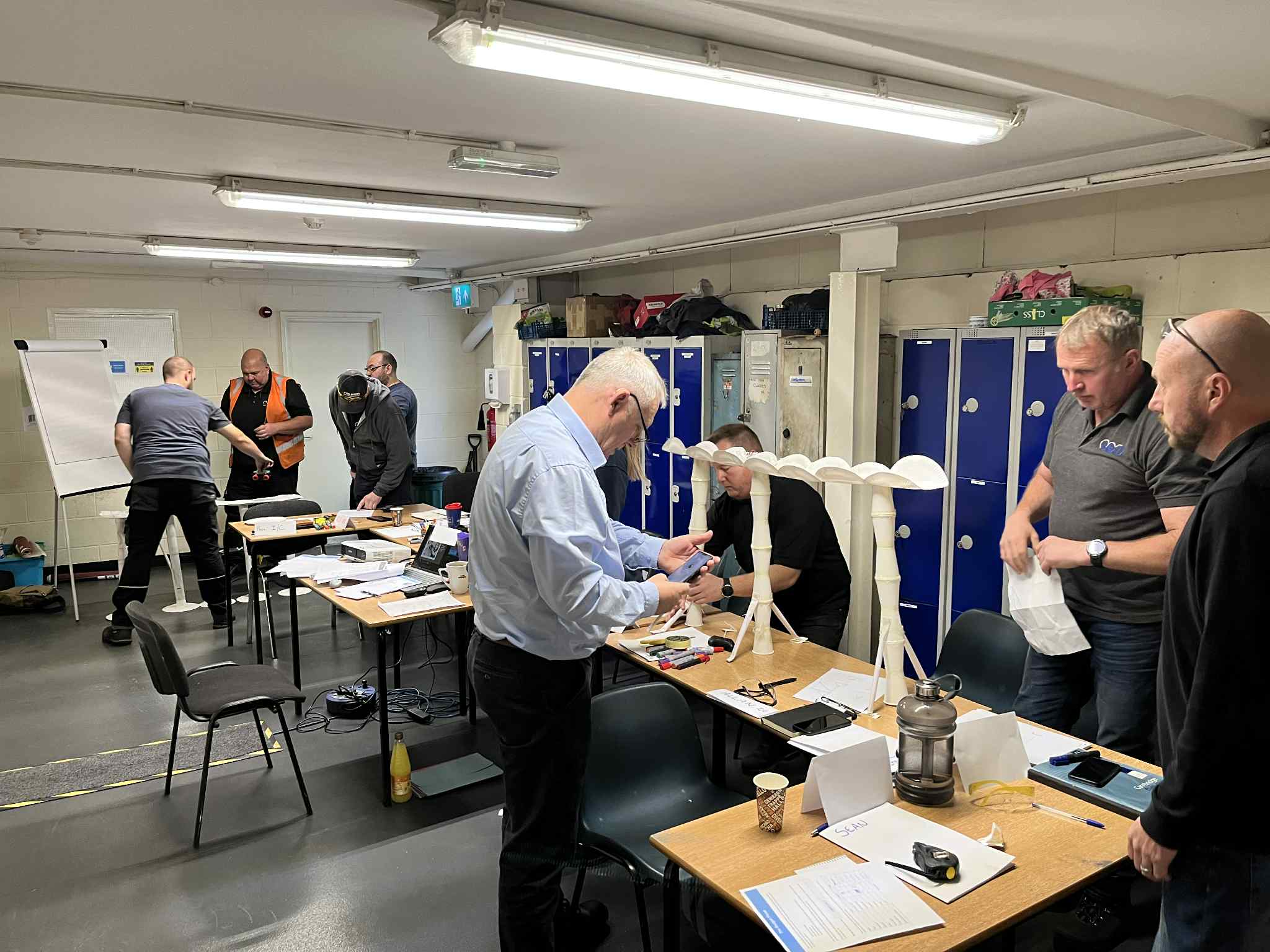 Manufacturing frontline leader developing confidence and management skills